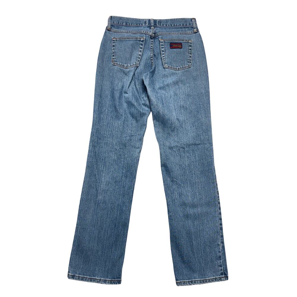 Wrangler Twenty X Tulsa Jeans Womens 5/6x32 Denim Slim-Fit Straight Y2k Cowgirl - Picture 2 of 11